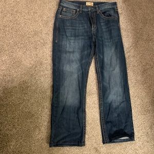 Men’s wrangler jeans size 33x32 dark blue